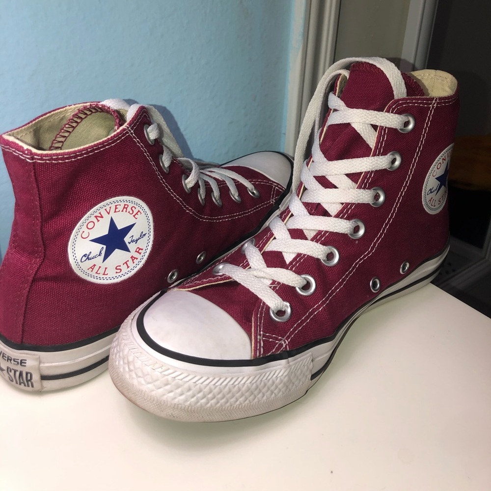 Maroon High Too Converse W7/M5
